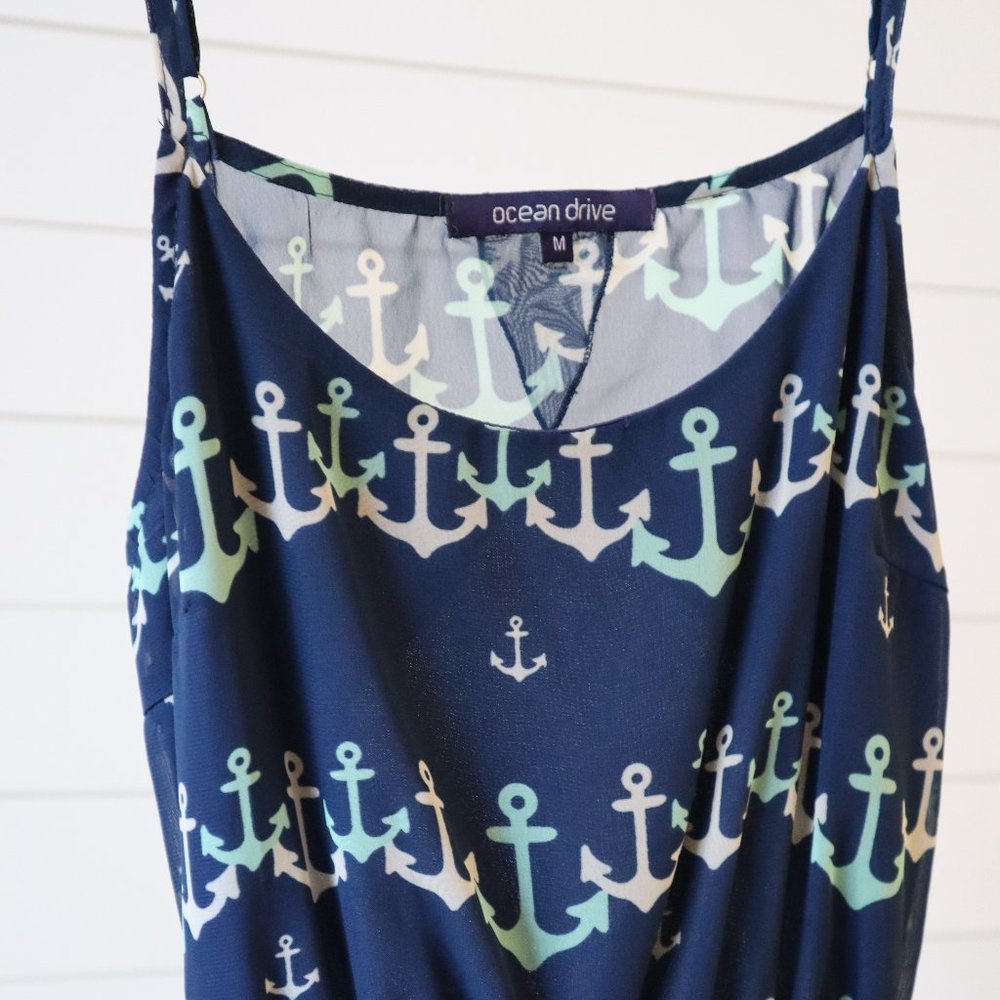 Navy Blue Anchor Dress